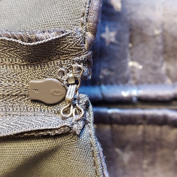 ModCloth Grey Velvet Metallic Silver Stars High Neck A-Line Dress Size M - Picture 7 of 10